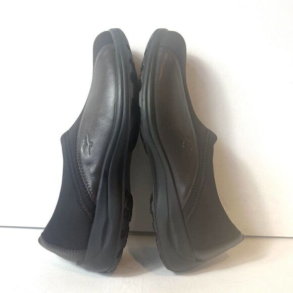 FLY FLOT Anatomic Anti Shock Brown Leather /Lycra Slip On Women's EU 42 US 11.5 - Picture 4 of 7